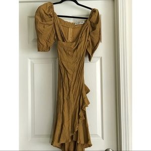 Apartment Eight Off Shoulder Faux Wrap Dress